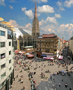 Foto Stephansplatz in Wien